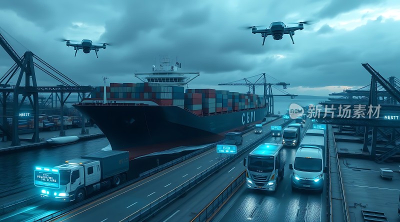 智能物流未来港口运输新篇章