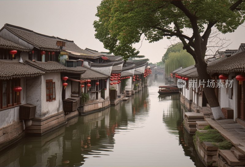 西塘古镇烟雨景