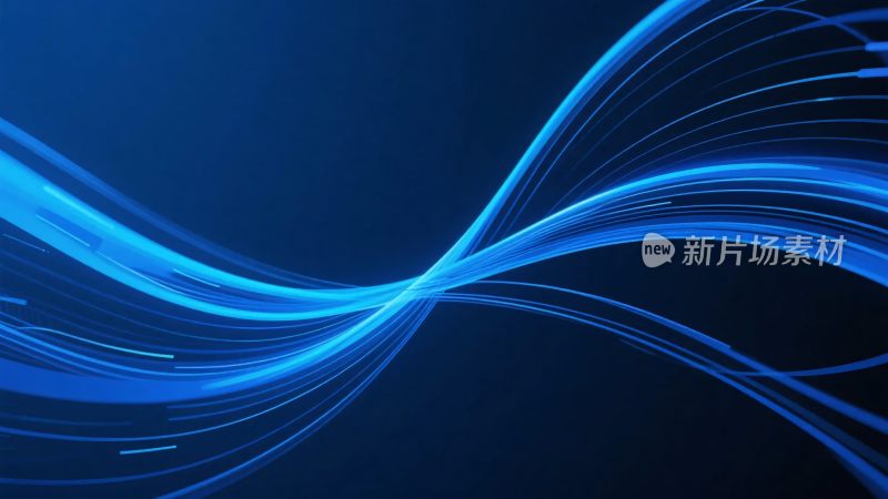 蓝色动感线条背景图