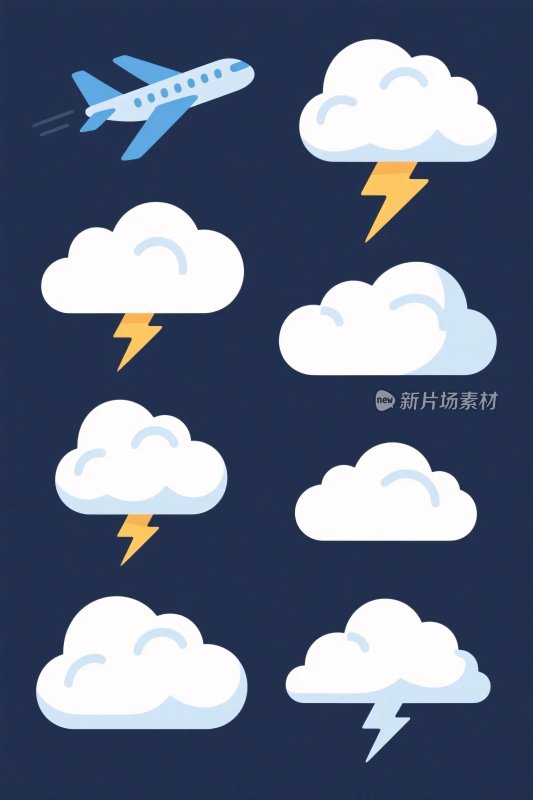 天气元素插画集合