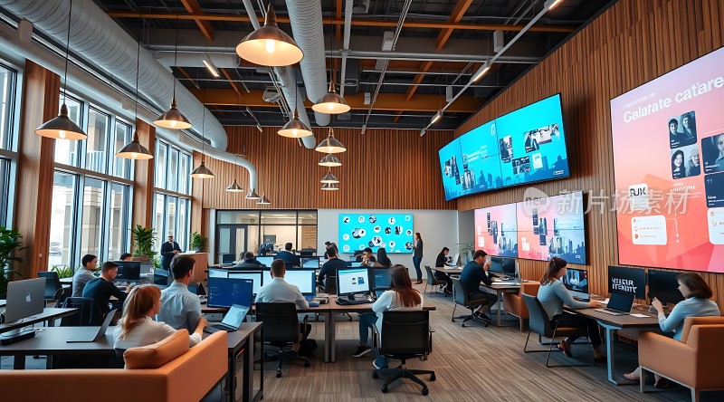 现代办公空间高效协作环境
