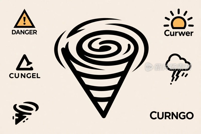 龙卷风天气图标