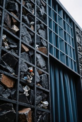 现代建筑墙面石材结构 现代建筑墙面石材结构