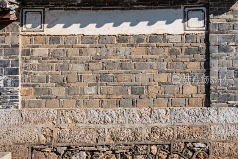 古建筑砖墙细节图