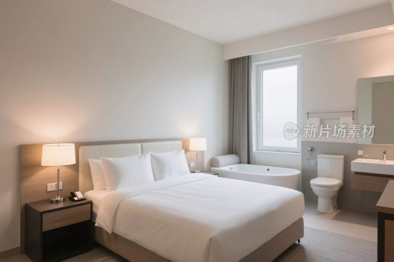 现代简约酒店客房