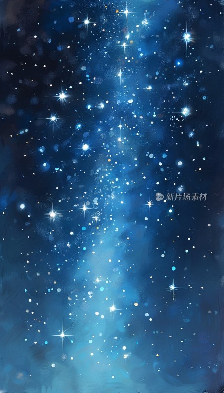 星空闪烁深蓝