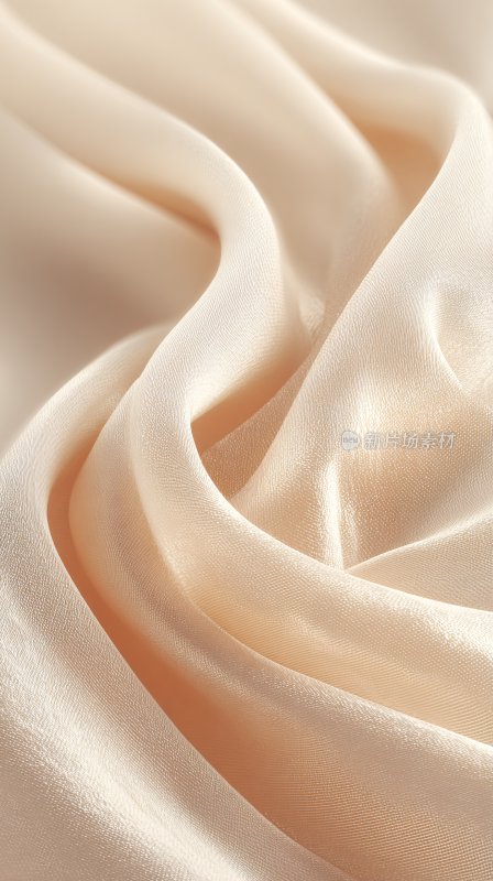 柔滑米色丝绸布料纹理