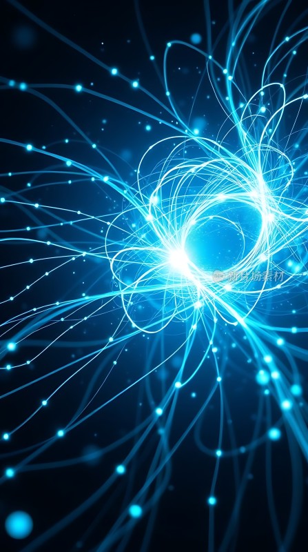 蓝色光晕下的神秘能量场