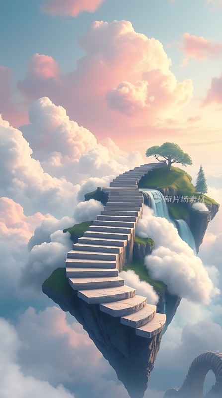 云上阶梯通往天堂之路