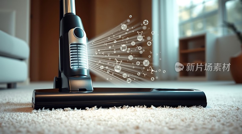 新片场素材 吸尘器清洁地毯