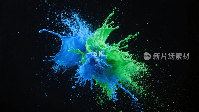 彩色粉末爆炸效果