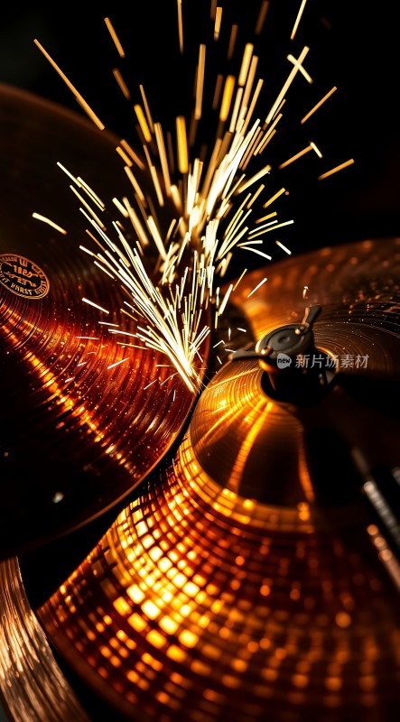 金属碰撞火花四溅