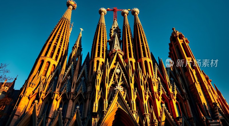 阳光下的宏伟教堂