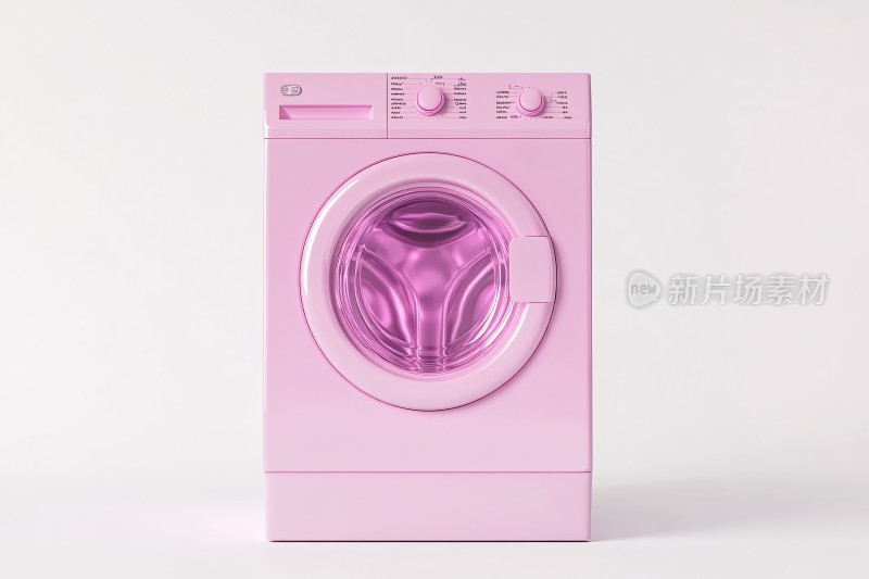 粉色洗衣机效果图