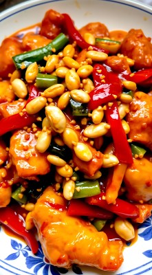 香辣鸡丁花生米 香辣鸡丁花生米