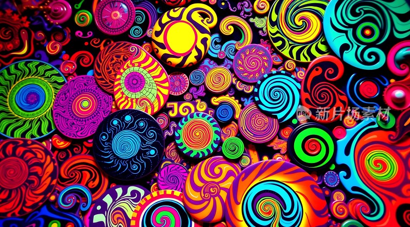 五彩斑斓的螺旋世界