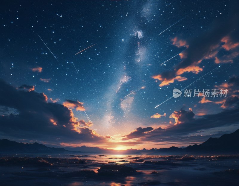 星空流星交辉