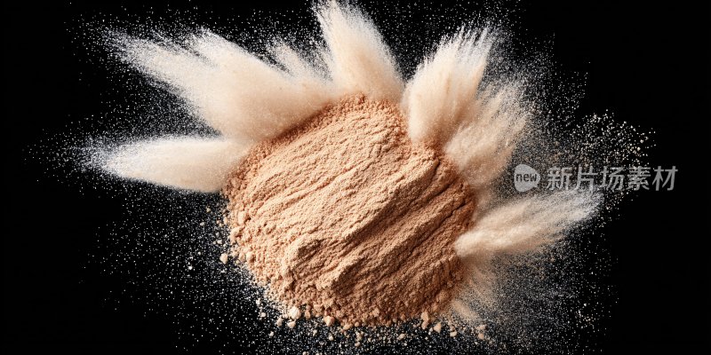 飞扬的粉末艺术画面