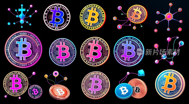比特币图标集合展示