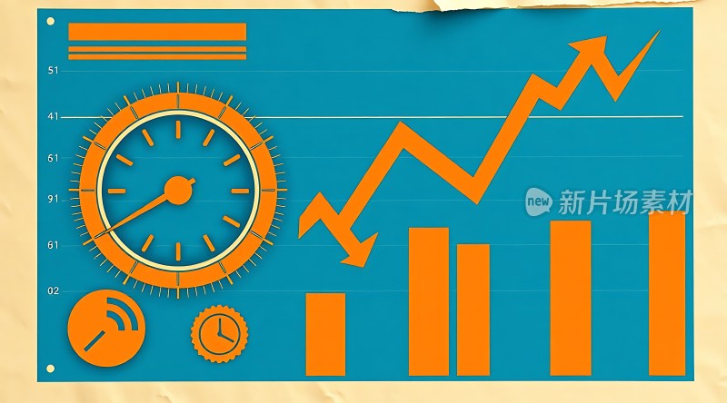 新片场素材时间与数据图表的结合