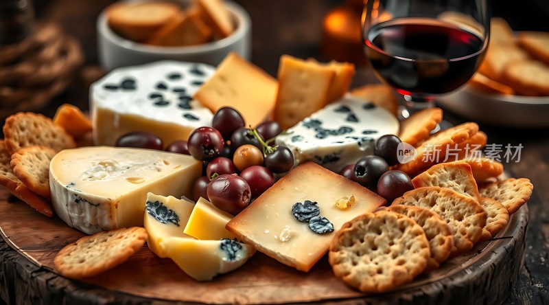 美酒奶酪拼盘