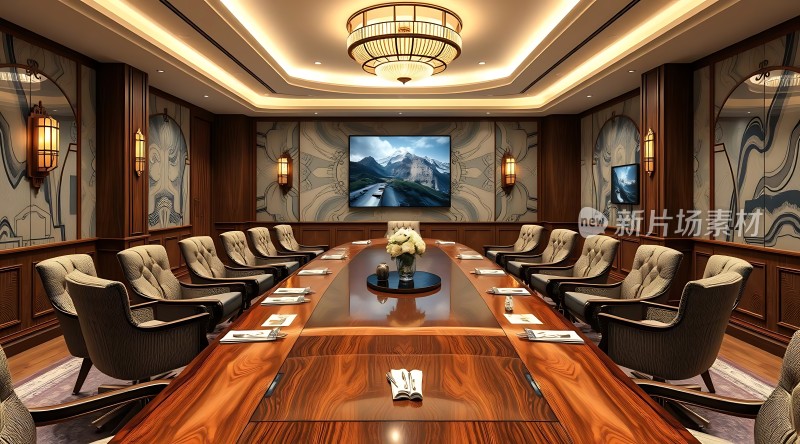 豪华会议室高端大气适合商务洽谈