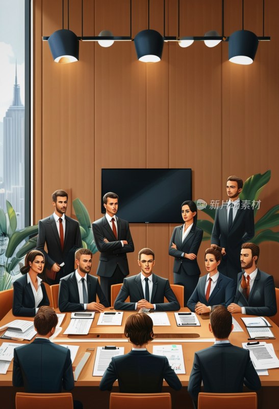 商业会议场景