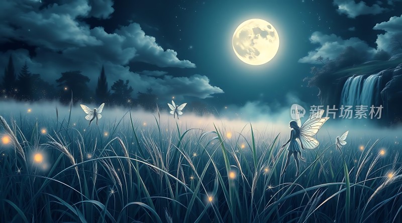 夜幕下的精灵之舞