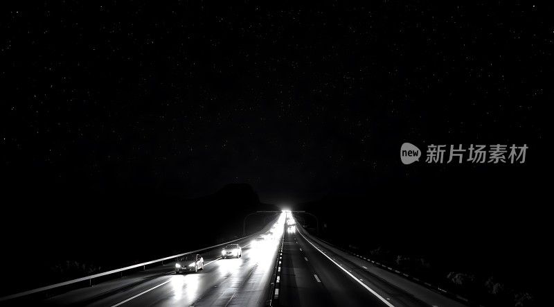 夜幕下的星河之路