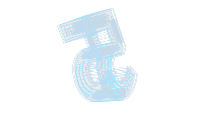 阿拉伯数字5 机械机甲倒计时5秒数学文字