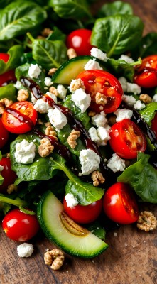 清新沙拉色彩缤纷健康美味