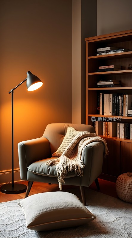 温馨角落舒适阅读时光