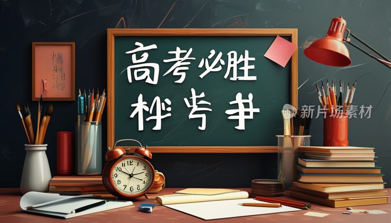 高考必胜毛笔字