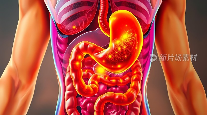 人体内部器官示意图