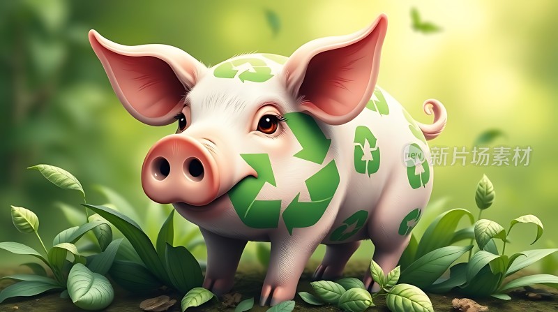 环保小猪绿色循环生活