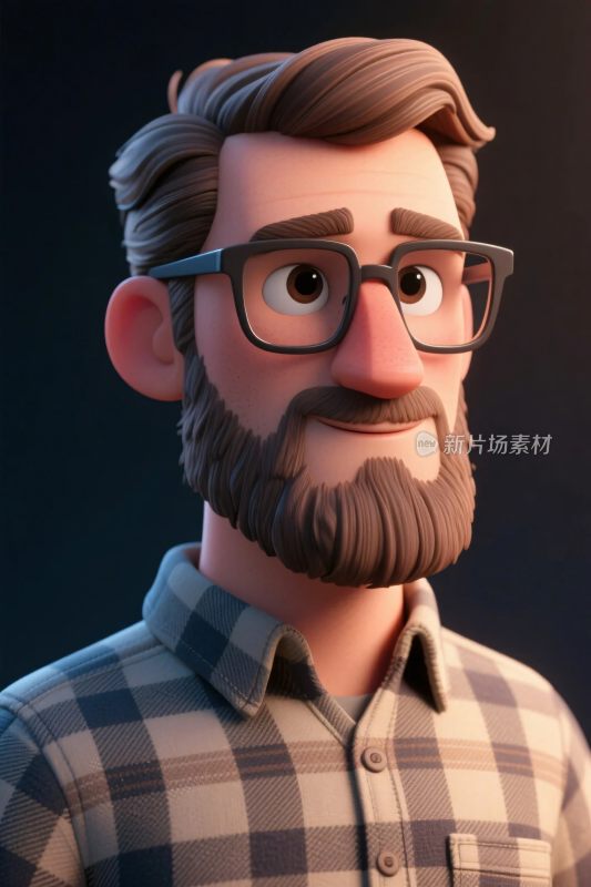 卡通男性插画角色