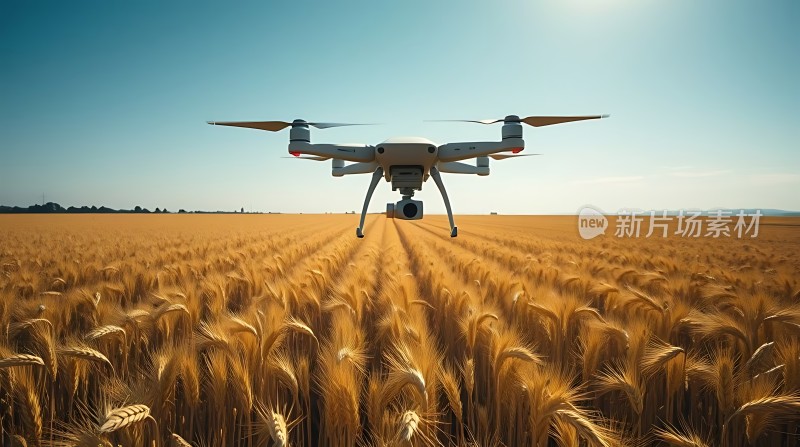 科技助力农业无人机巡田