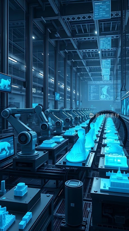 未来工厂智能机器人生产线