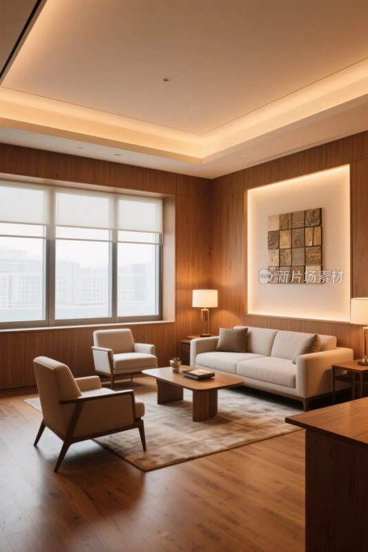 现代风格舒适客厅室内场景