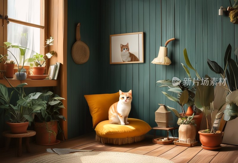 金渐层猫咪萌态