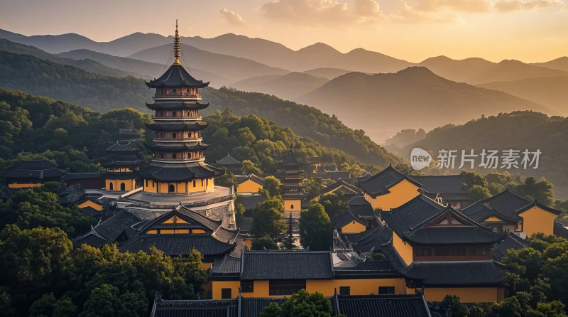 崆峒山道观佛塔自然风光旅游区