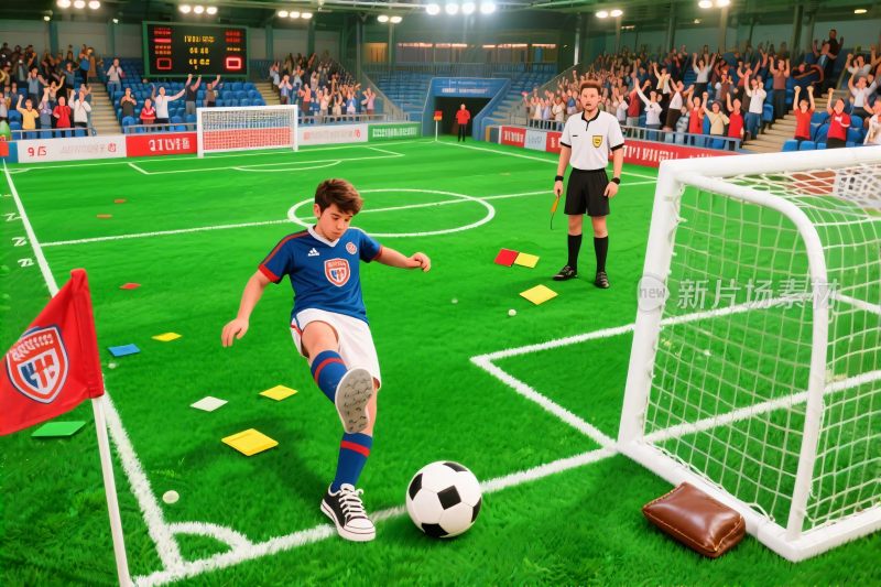 足球赛场竞技场景