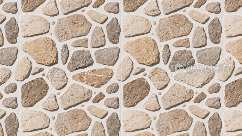 石块拼贴纹理背景