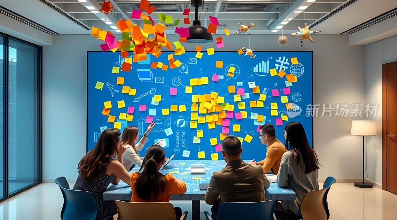 头脑风暴会议创意迸发时刻