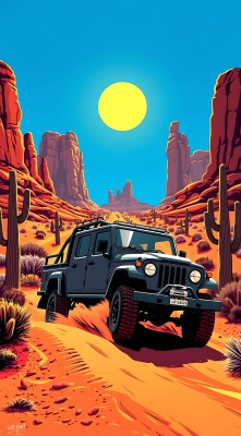 沙漠探险之旅 Jeep穿越沙丘与岩石 沙漠探险之旅 Jeep穿越沙丘与岩石