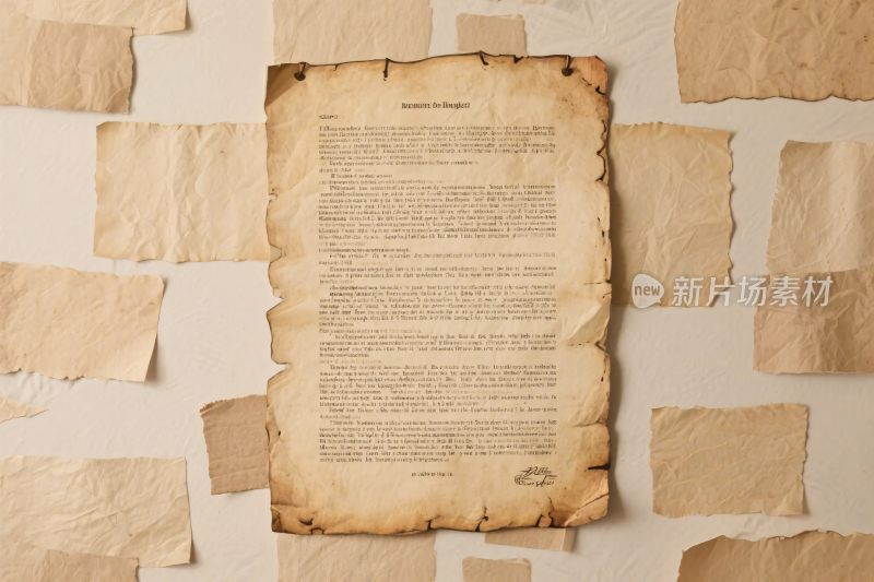 复古文献旧纸张背景