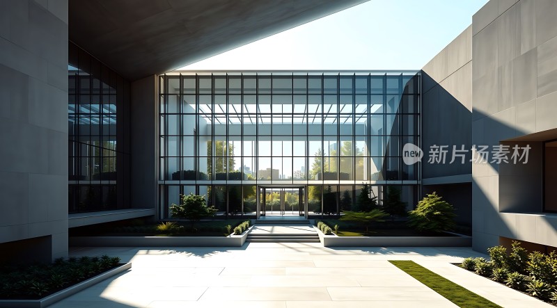 现代建筑玻璃幕墙景观设计