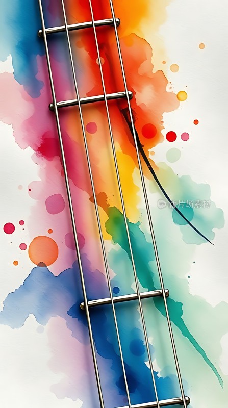 色彩斑斓琴弦上的旋律