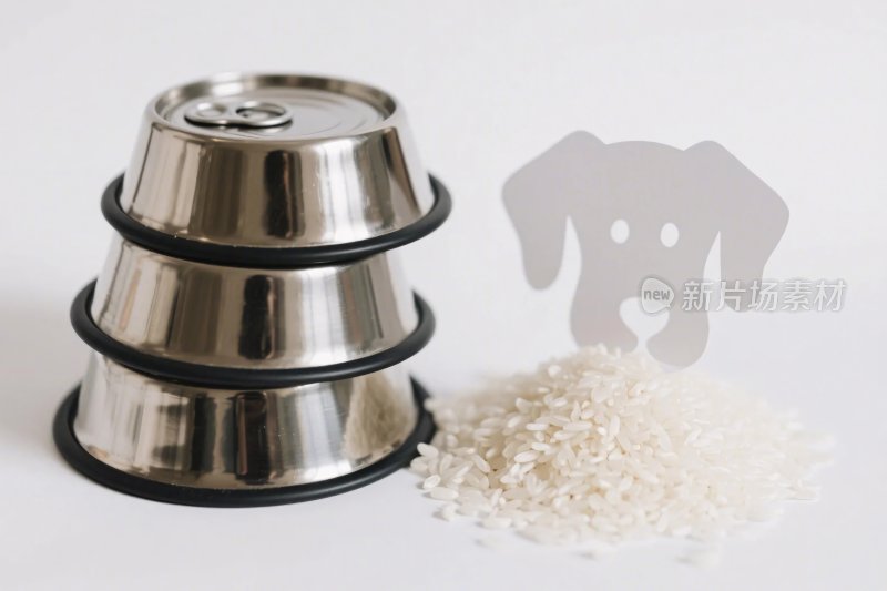 宠物食盆与狗粮展示