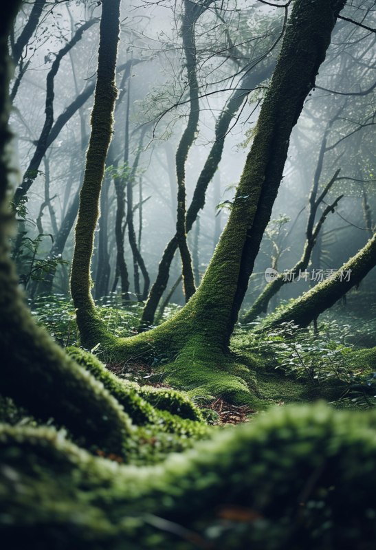 丛林深处瀑布景